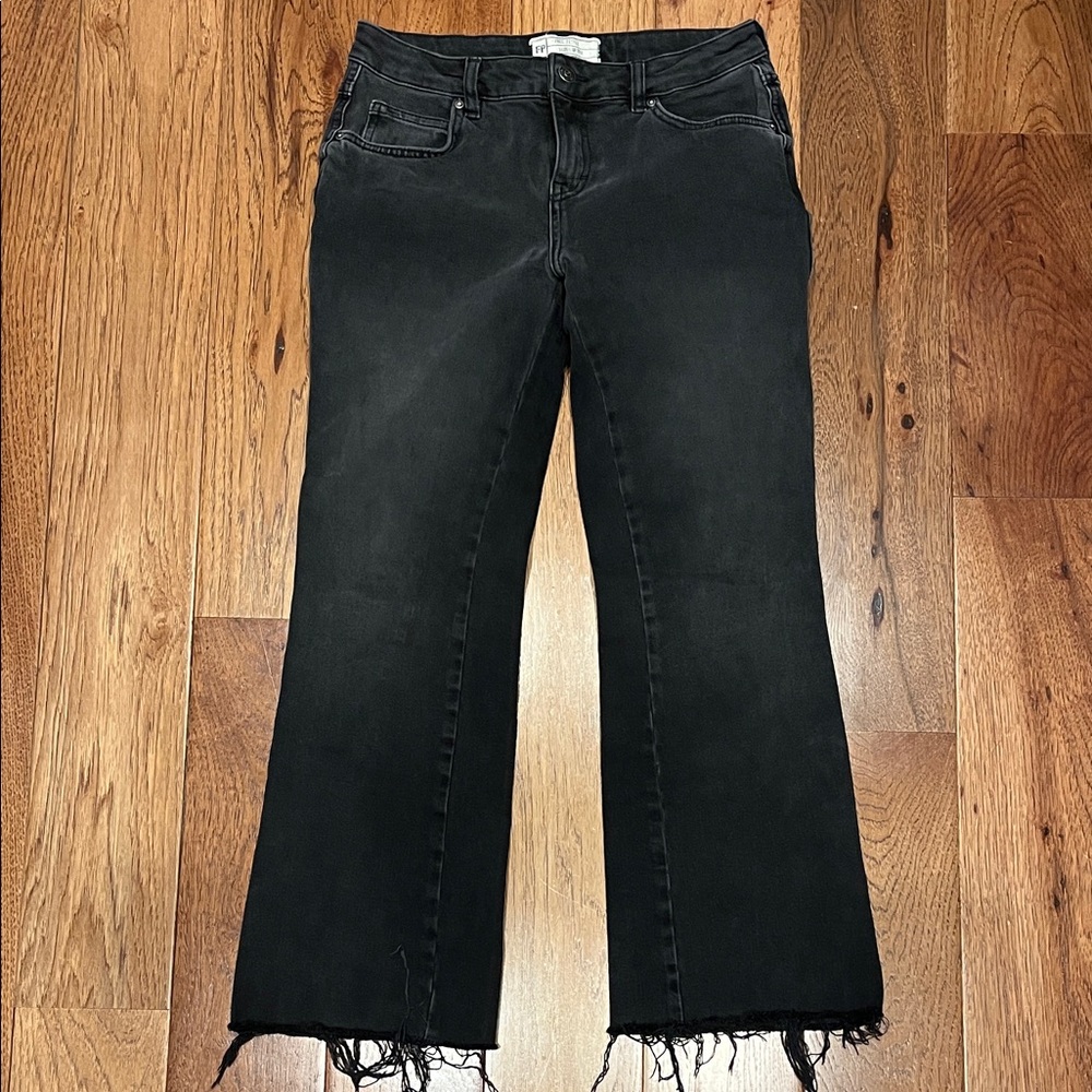 Free People Black Flare Jeans